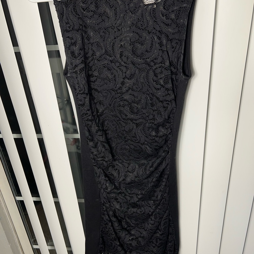 VELVET women’s Black‎ Lace mini Dress size S night party night - Picture 2 of 8